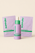 Kennismaken met SUPPURU: Verhelderend Serum en twee Verjongende Gezichtsmaskers samen