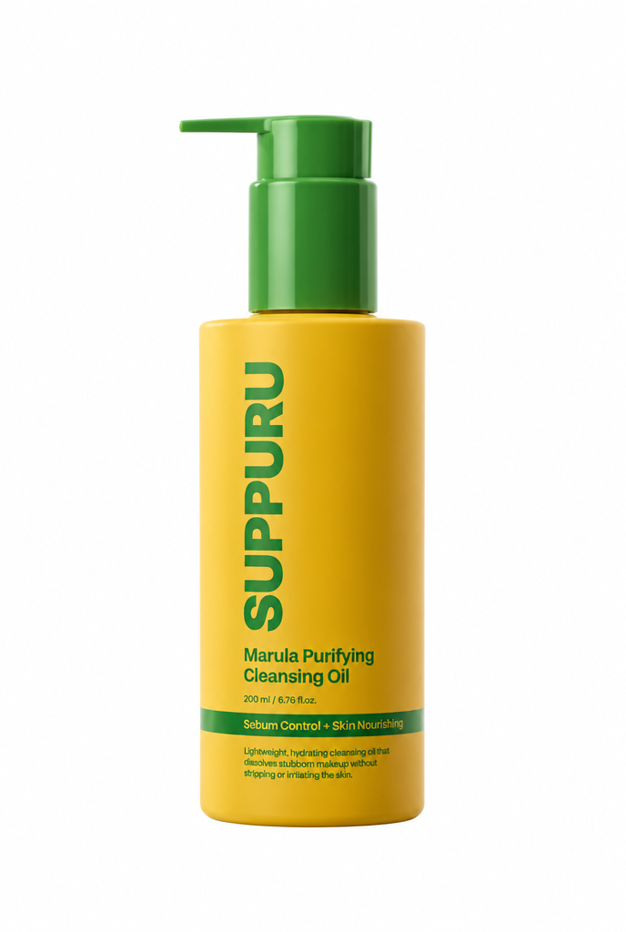 SUPPURU Marula Zuiverende Reinigingsolie 200ml, packshot
